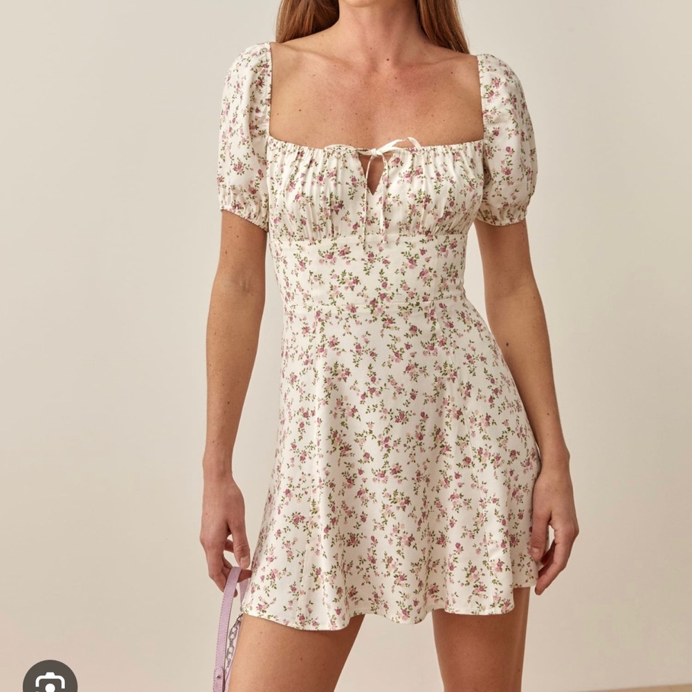 Reformation Corbin Mini Dress in Boheme print, ES 14
